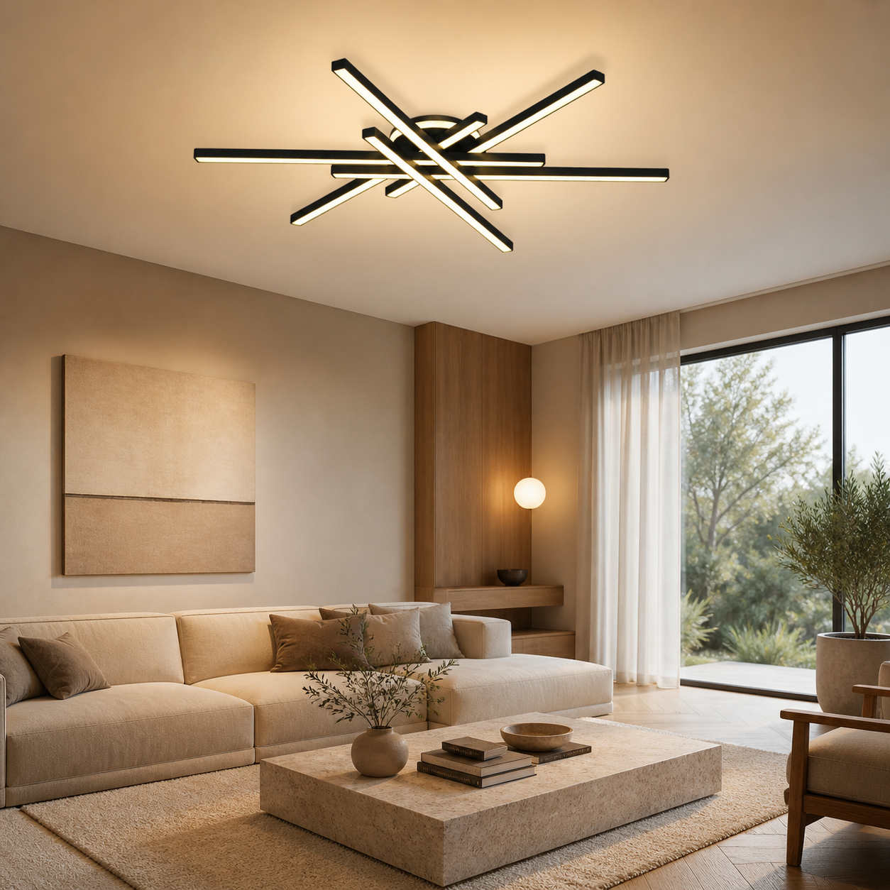 Plafonnier LED Moderne 75 cm