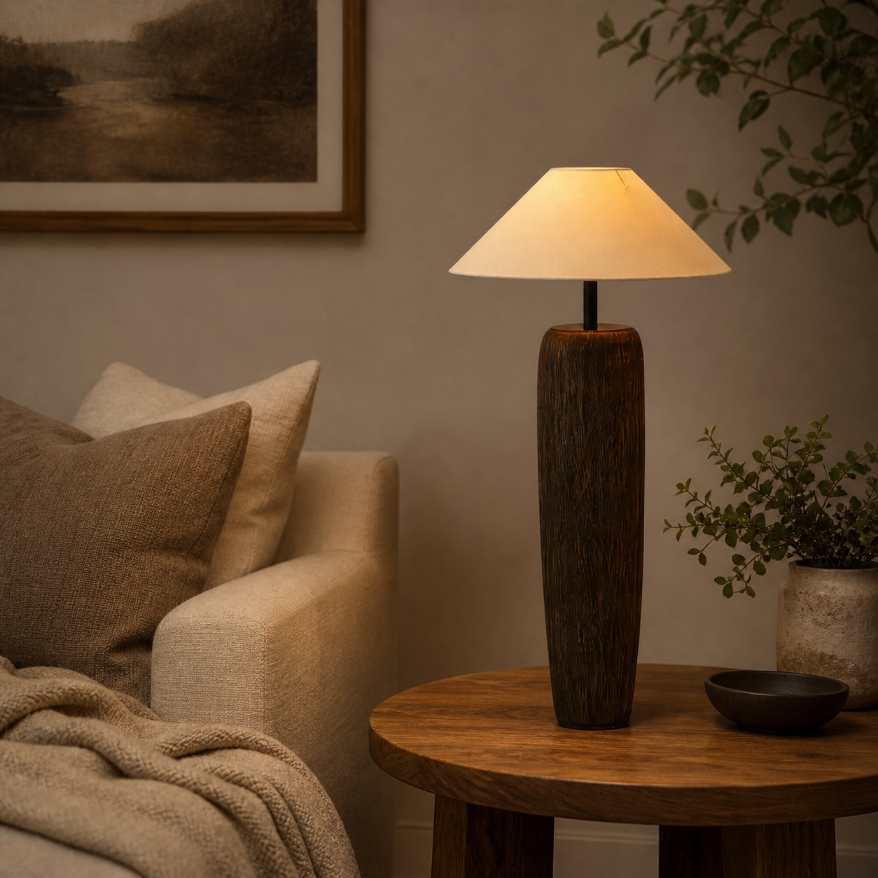 Lampadaire à Poser avec abat jour