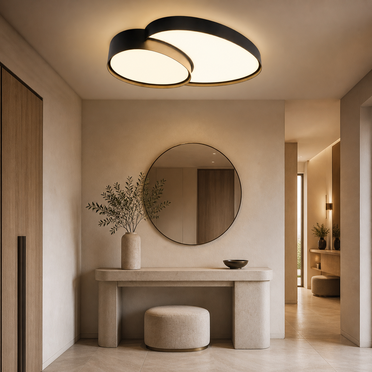 Plafonnier LED moderne 50 cm