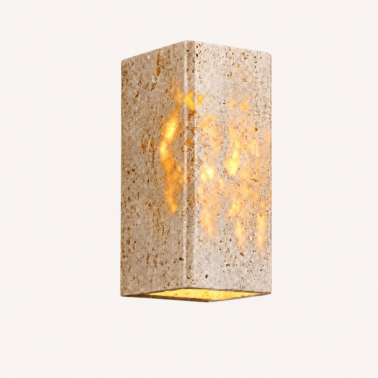 Applique Murale Travertin LED — Design Pierre Naturelle