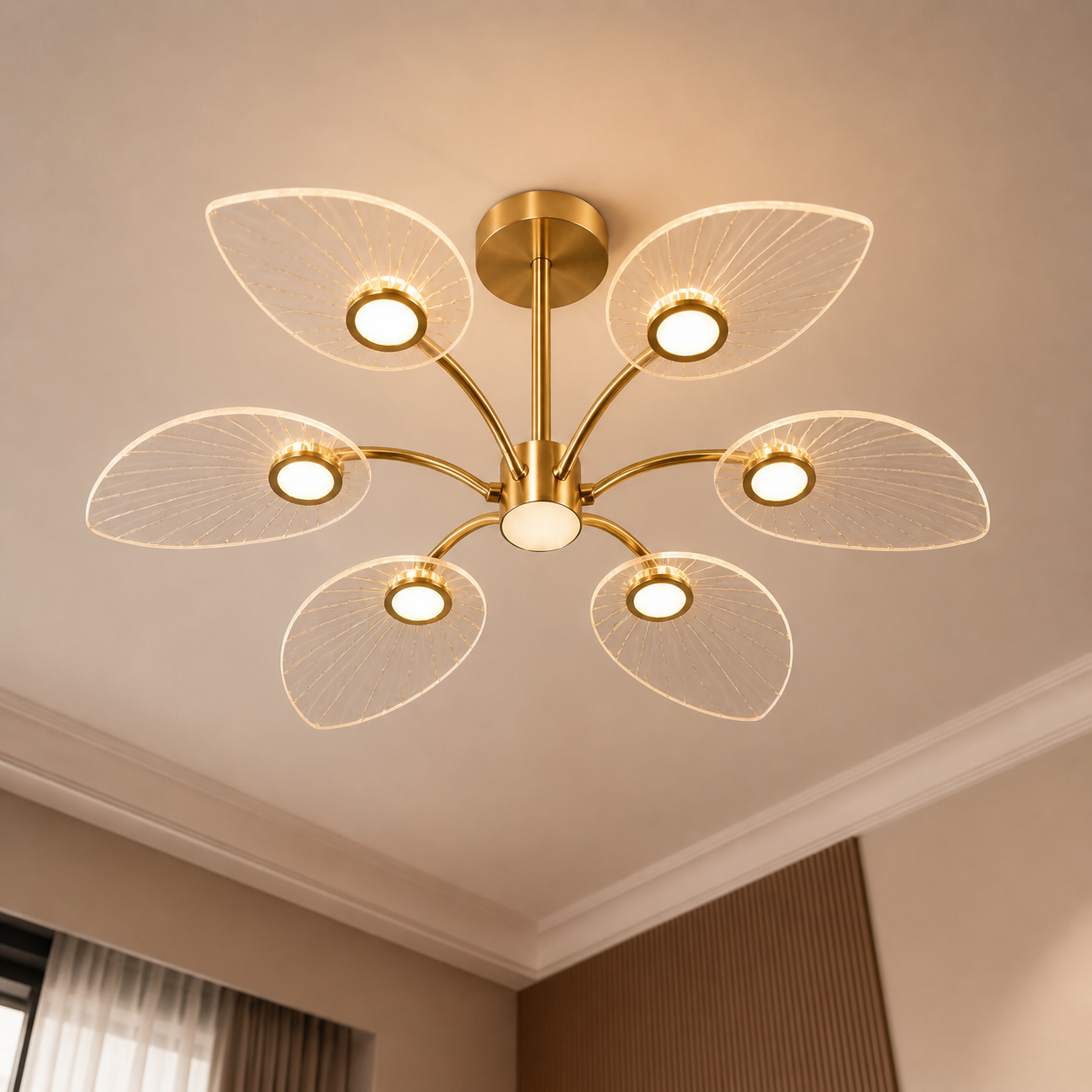 Plafonnier LED lotus