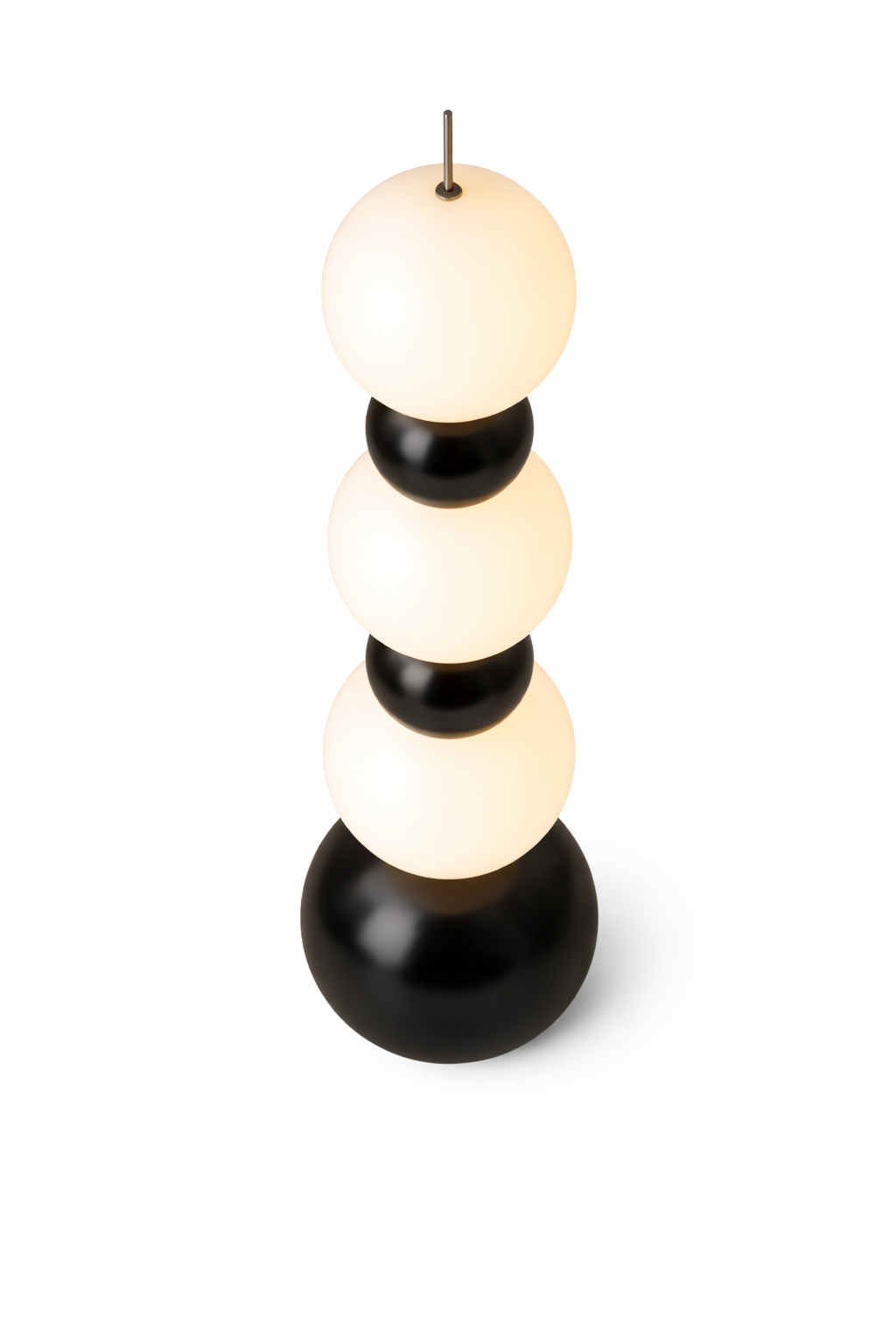 Lampadaire LED décoratif à boules en verre