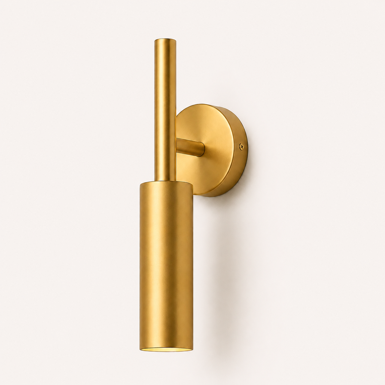 Applique Murale LED Tube Doré — Design Minimaliste Premium
