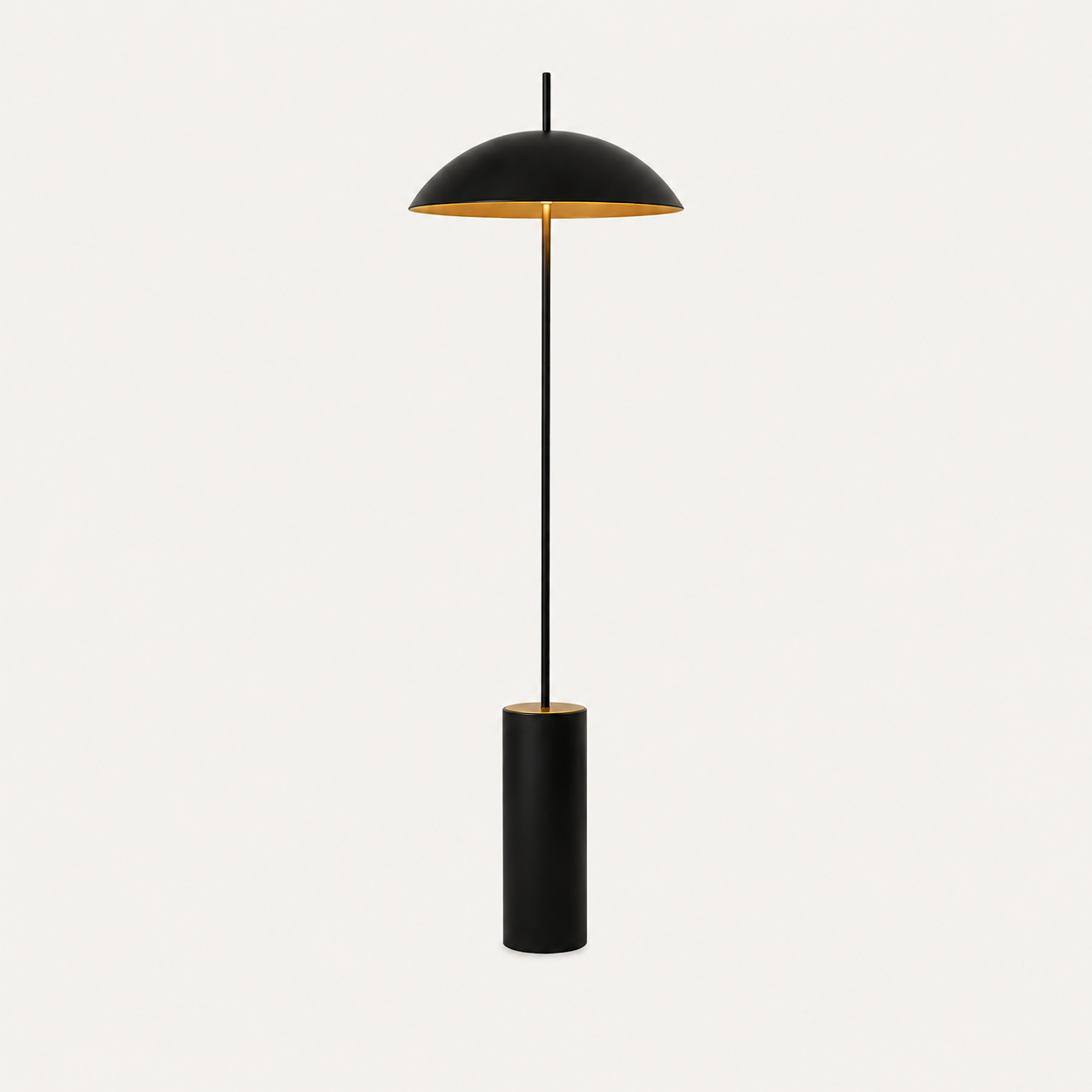 Lampadaire design minimaliste noir