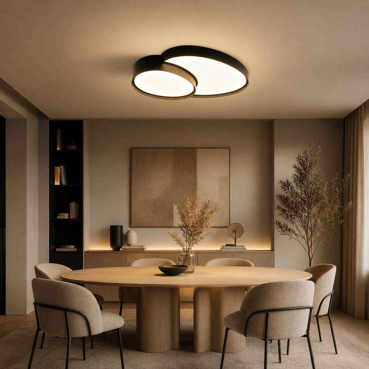 Plafonnier LED moderne 50 cm