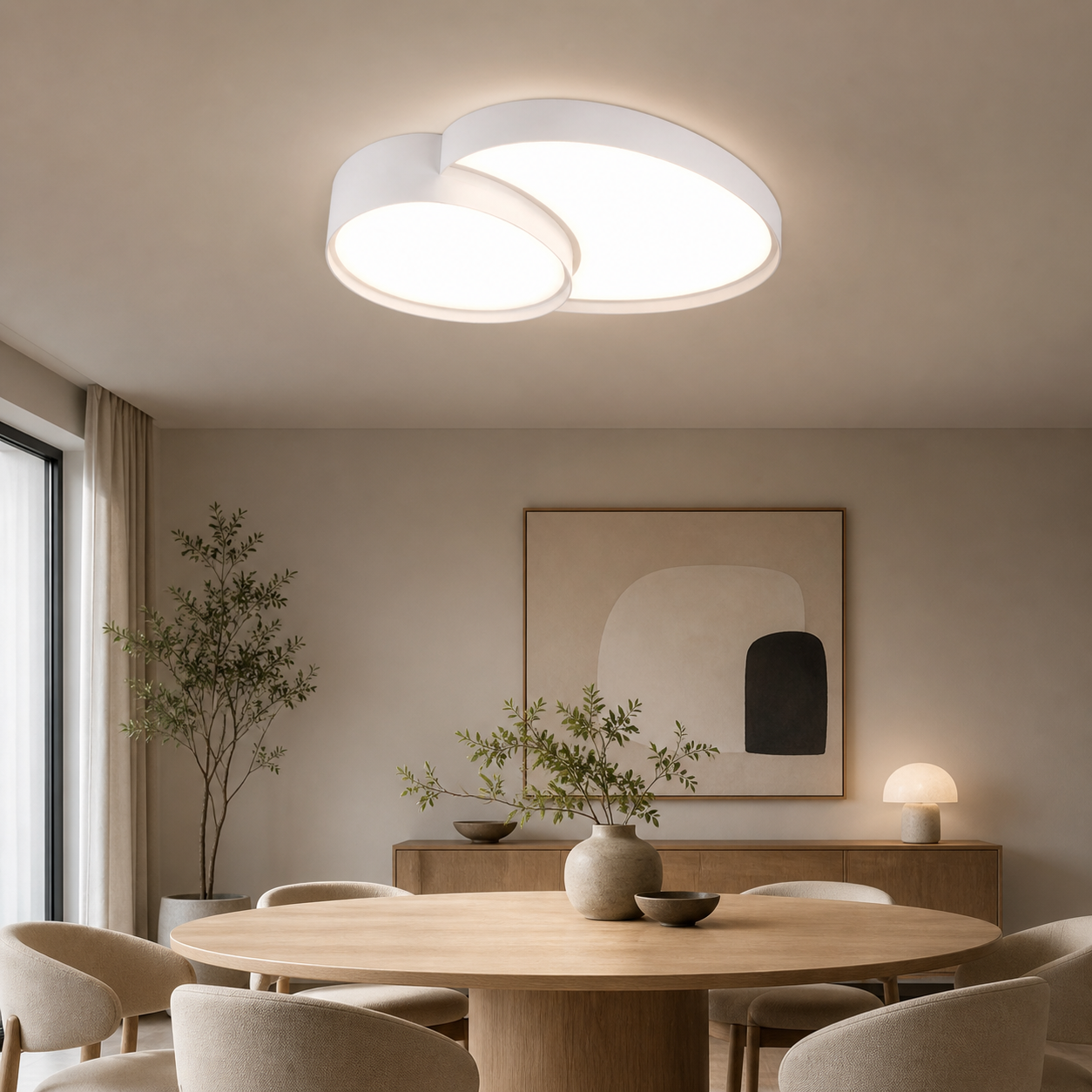 Plafonnier LED moderne 50 cm