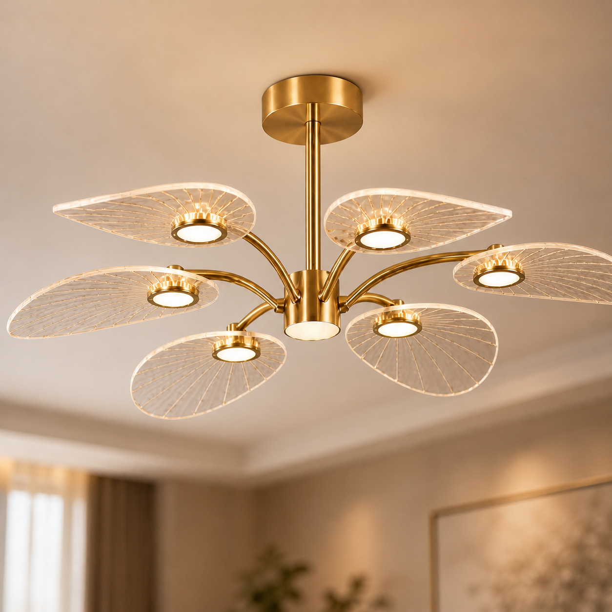 Plafonnier LED lotus