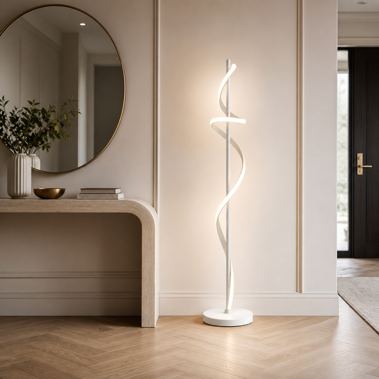 Lampadaire LED Spirale 140 cm