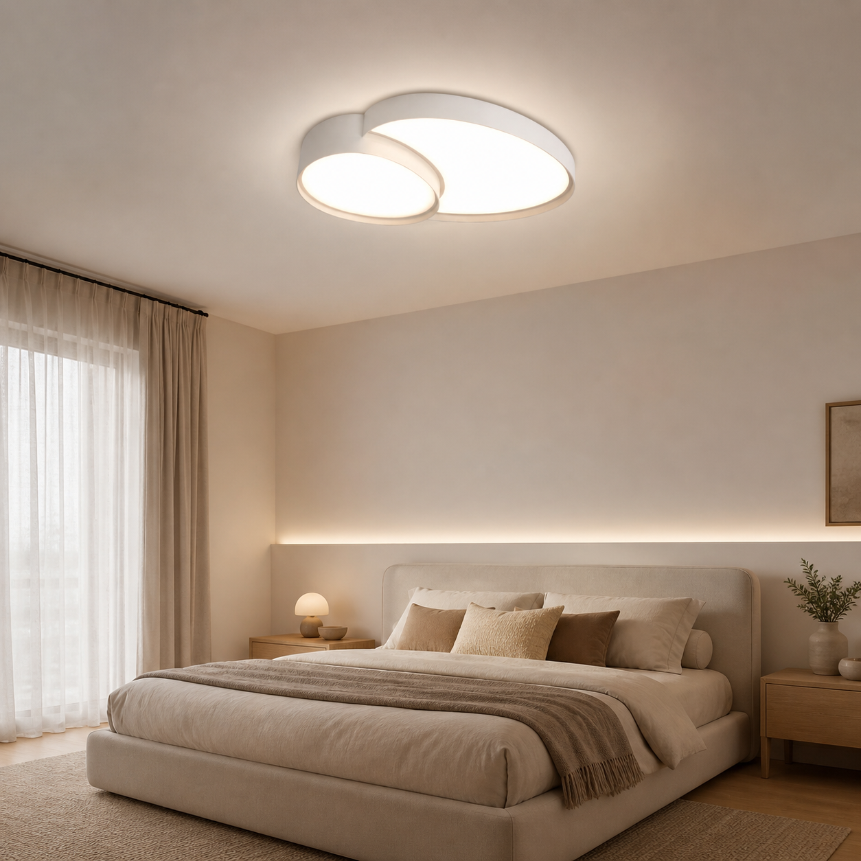 Plafonnier LED moderne 50 cm