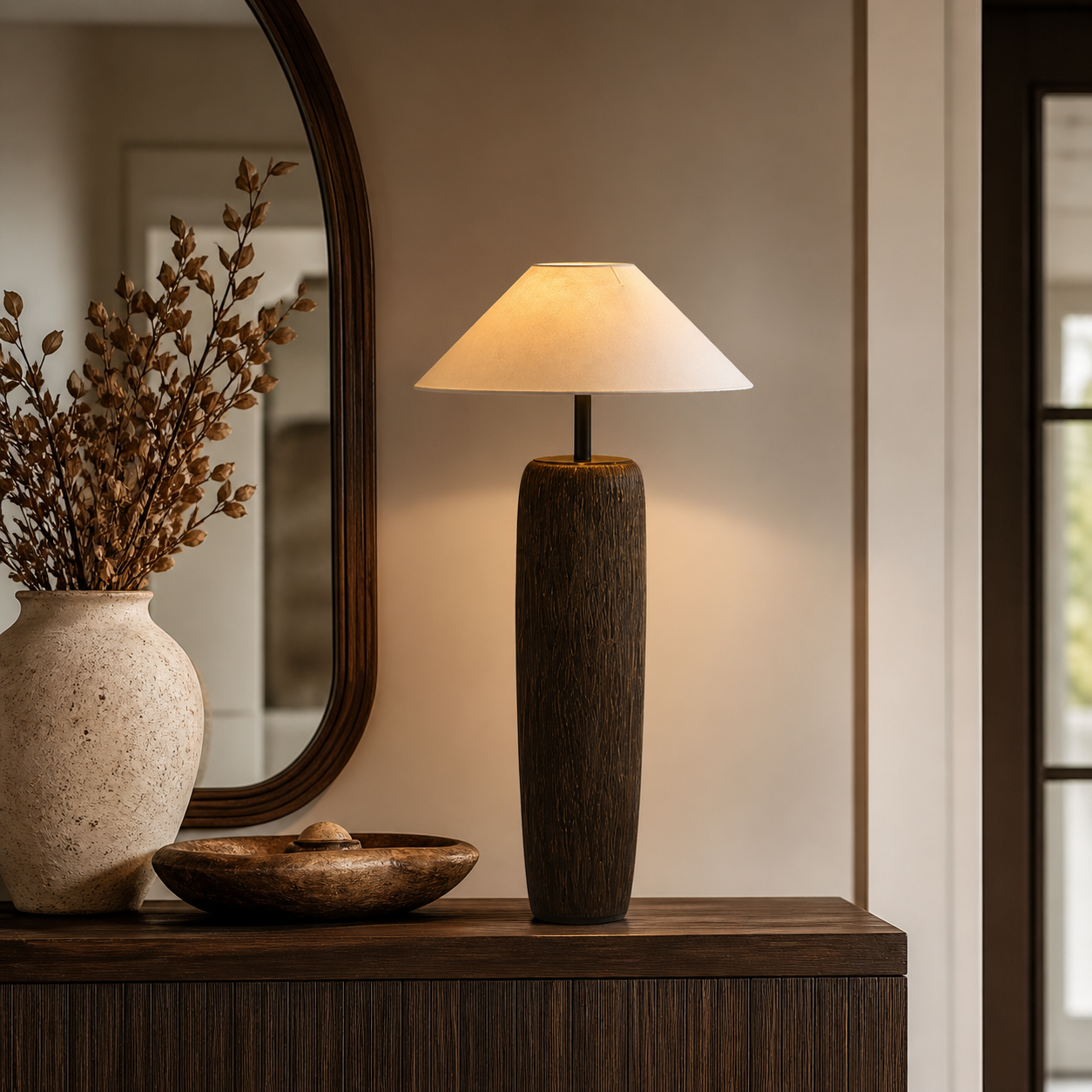 Lampadaire à Poser avec abat jour