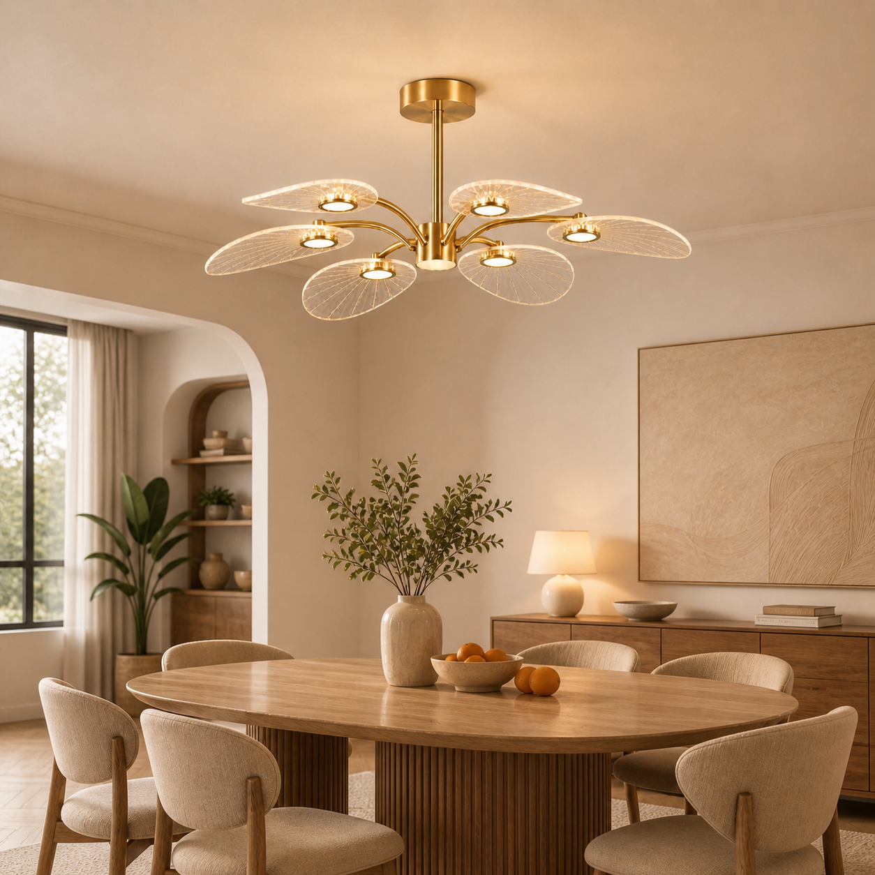 Plafonnier LED lotus