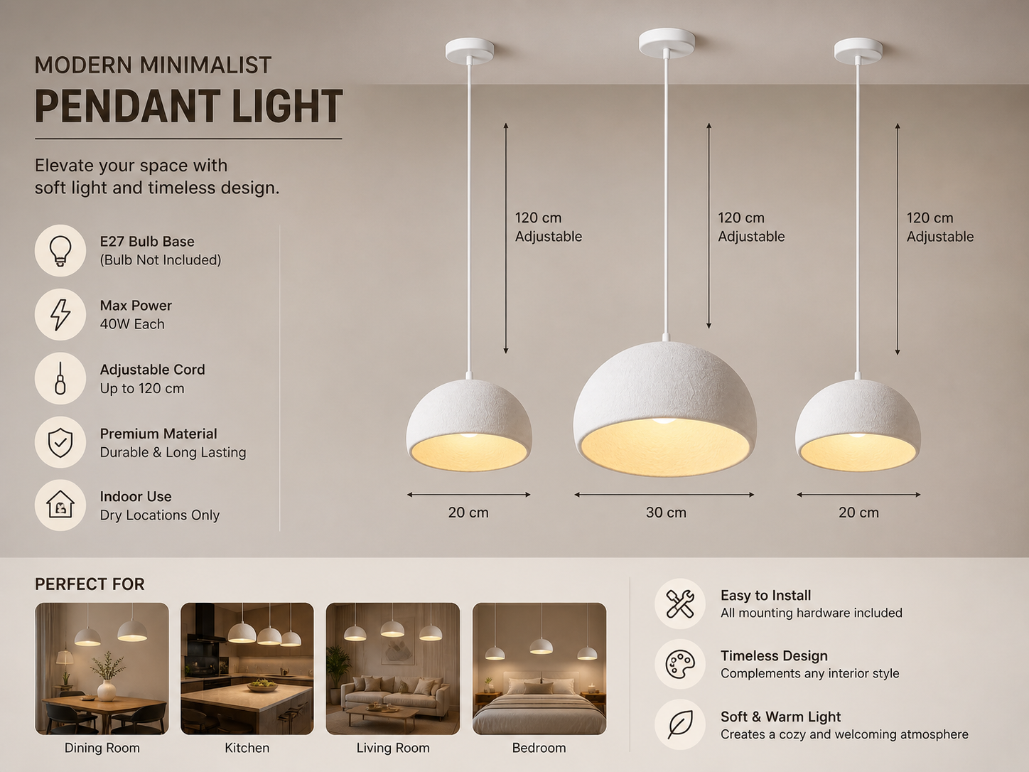 Lustre Suspension Japonais