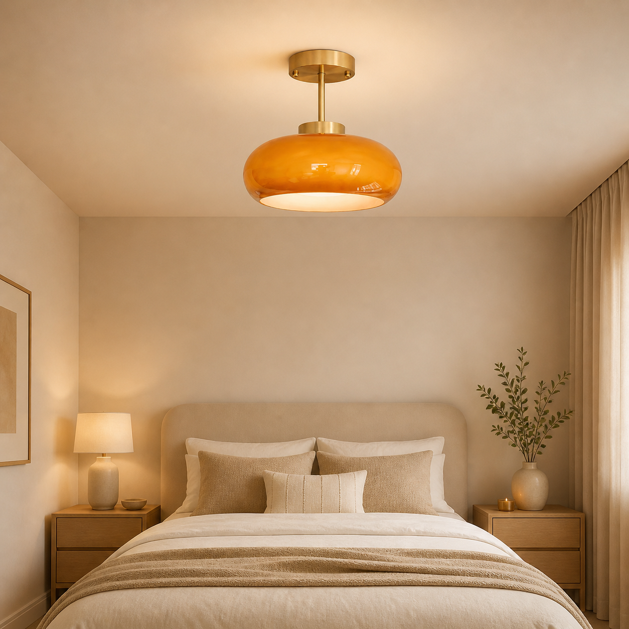 Suspension LED en verre pour intérieur