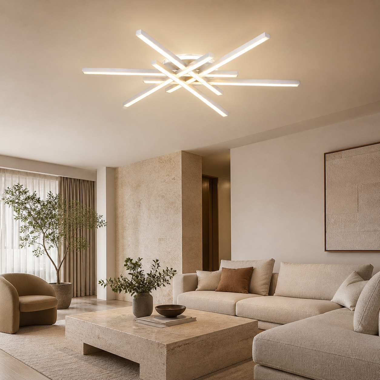 Plafonnier LED Moderne 75 cm